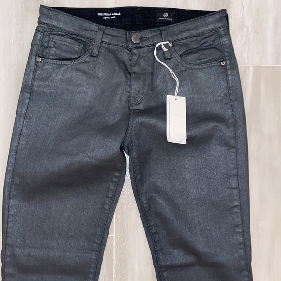 AG Adriano Goldschmied Prima Cigarette Ankle, Metal Gray, 27x28, NWT $208 MSRP - Picture 12 of 12